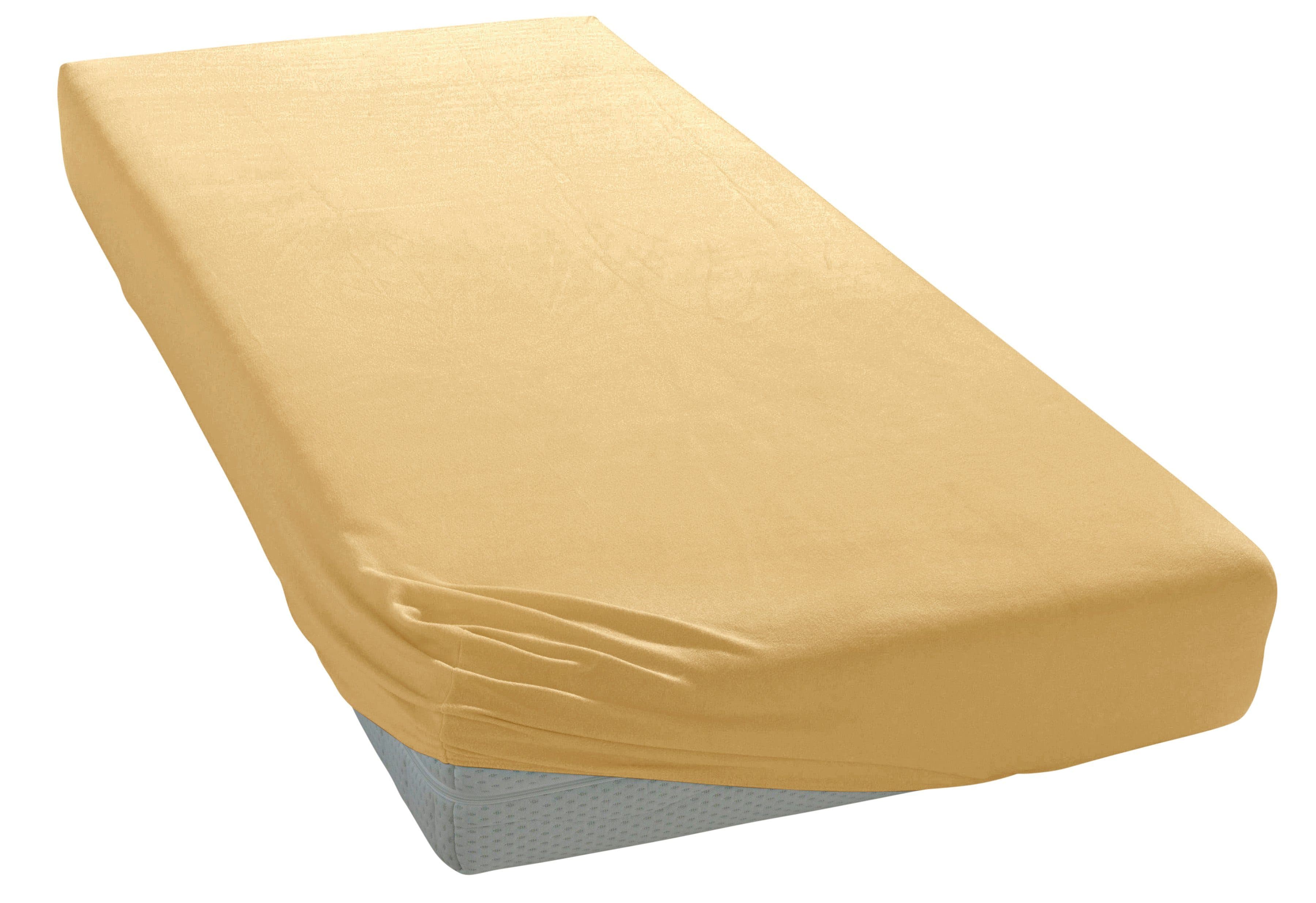 Spannbettlaken BELLANA Melone 100% Baumwolle Beige - Bild 2