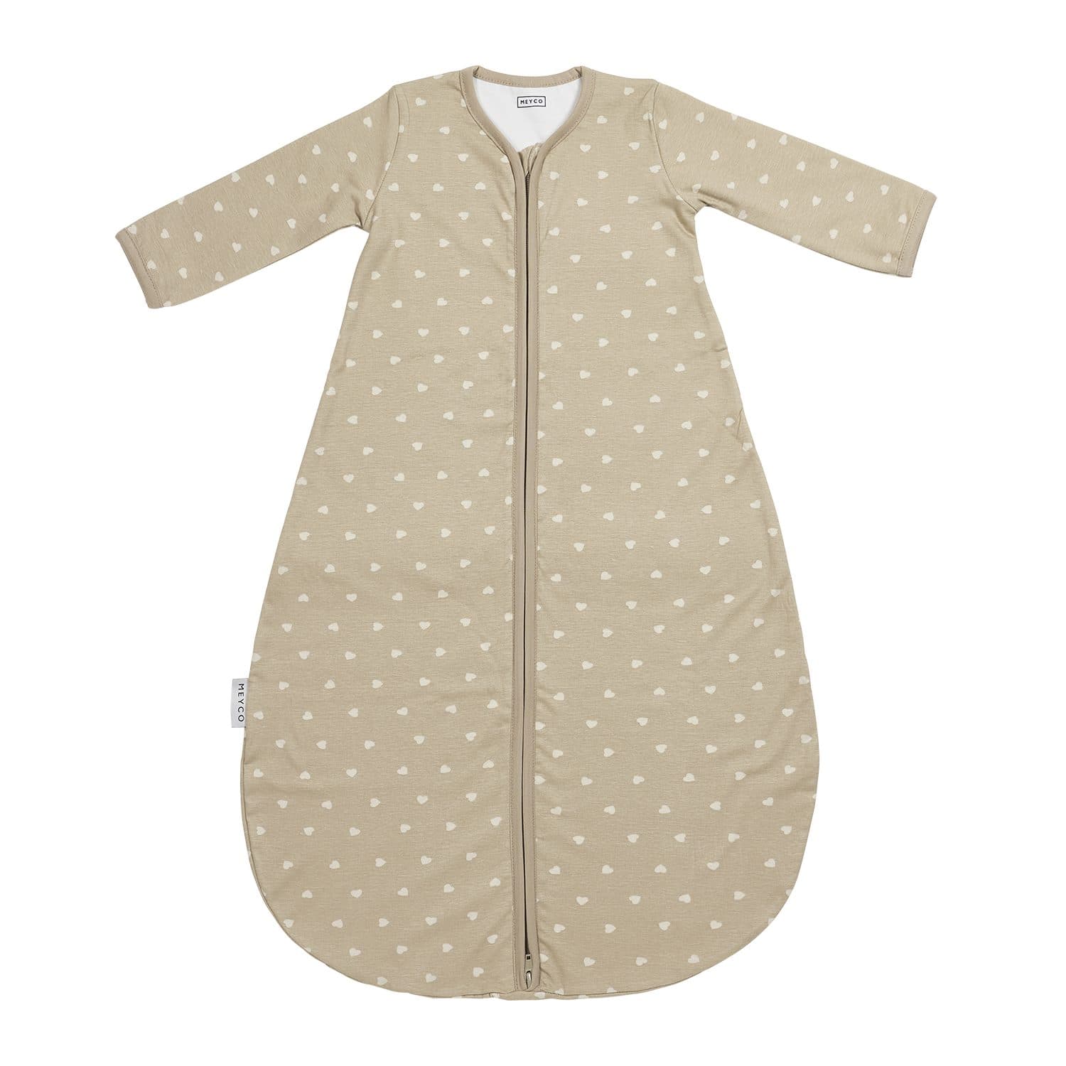 Meyco Baby Babyschlafsack Sweet Heart Sand/Soft Sand 70 cm