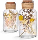 WestCraft Trockenblumen 2er Set Apothekerglas Deko Bild 2
