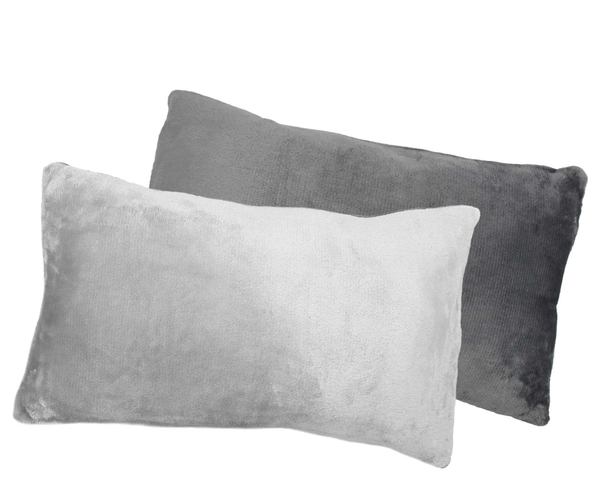 MOON Heimtextilien Kissenbezug Cashmere Touch Winter Wendekissenhülle Plüsch - Bild 2