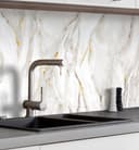 MyMaxxi Selbstklebende Küchenrückwand Marmor Weiß Gold Spritzschutz Folie Bild 2