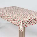 laro Wachstuch-Tischdecke Kirsche Rot Weiß Abwaschbar Bild 2