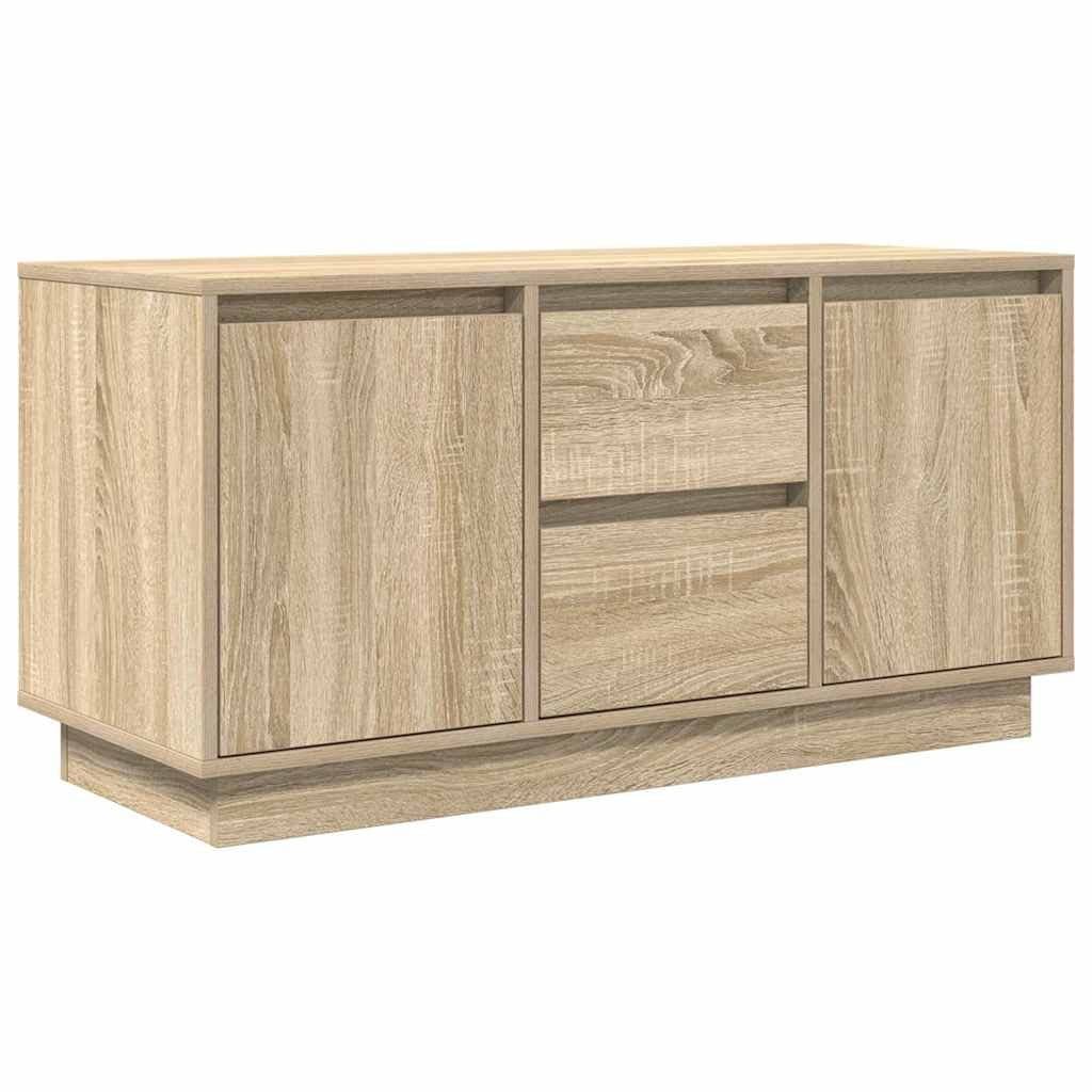 vidaXL TV-Schrank mit LED-Leuchten Sonoma-Eiche - Bild 2