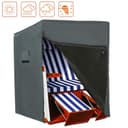 Hentex Strandkorb-Schutzhülle Grau Ripstop-Polyester Bild 2