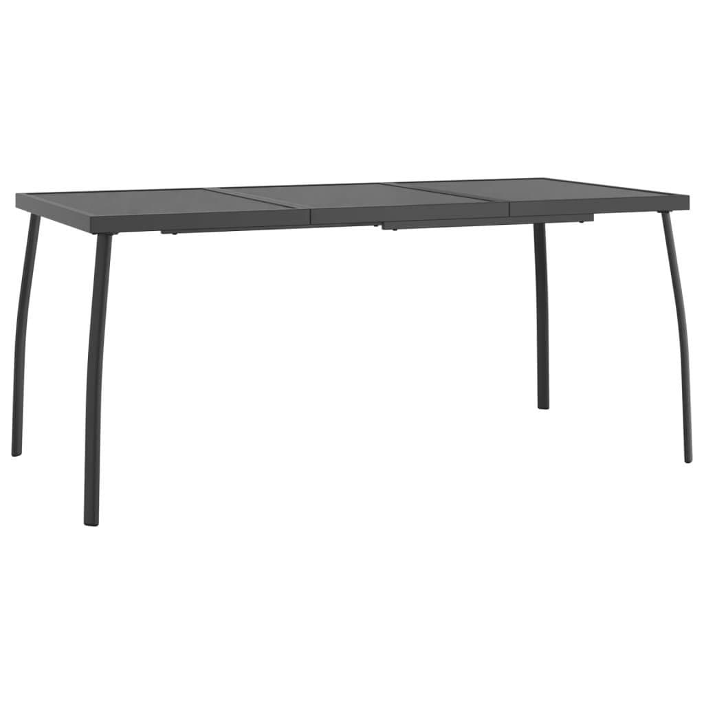 vidaXL Gartentisch Anthrazit Stahlgitter Modern - Bild 2