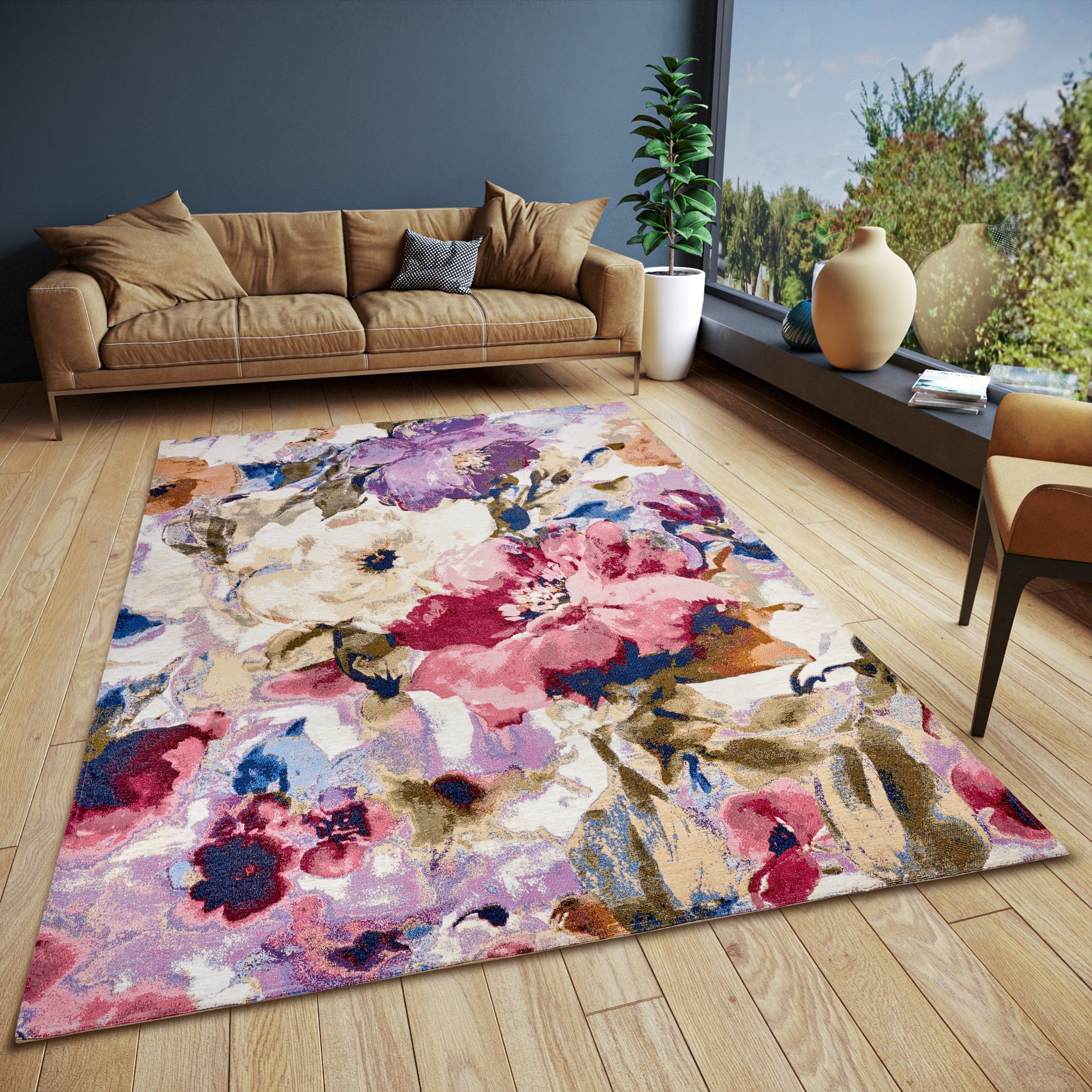 HANSE HOME Teppich Atika Bunt Floral Flachgewebe - Bild 2