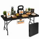 Onbest Klapptisch Borkum Holzoptik Aluminium Gestell Klappbar Wetterfest Bild 2