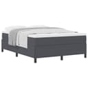 vidaXL Boxspringbett Dunkelgrau Cordstoff 160x200 cm mit Lattenrost Bild 2
