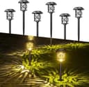 Quntis Gartenleuchte LED Solar Warmweiß mit Erdspieß Bild 2