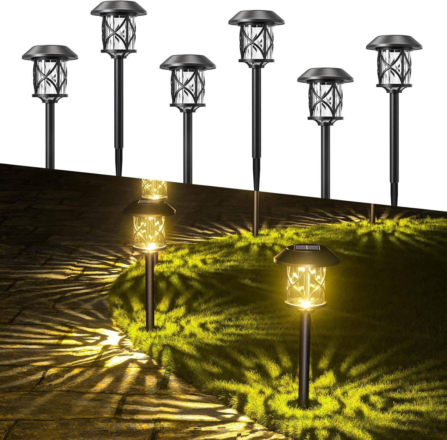Quntis Gartenleuchte LED Solar Warmweiß mit Erdspieß - Bild 2