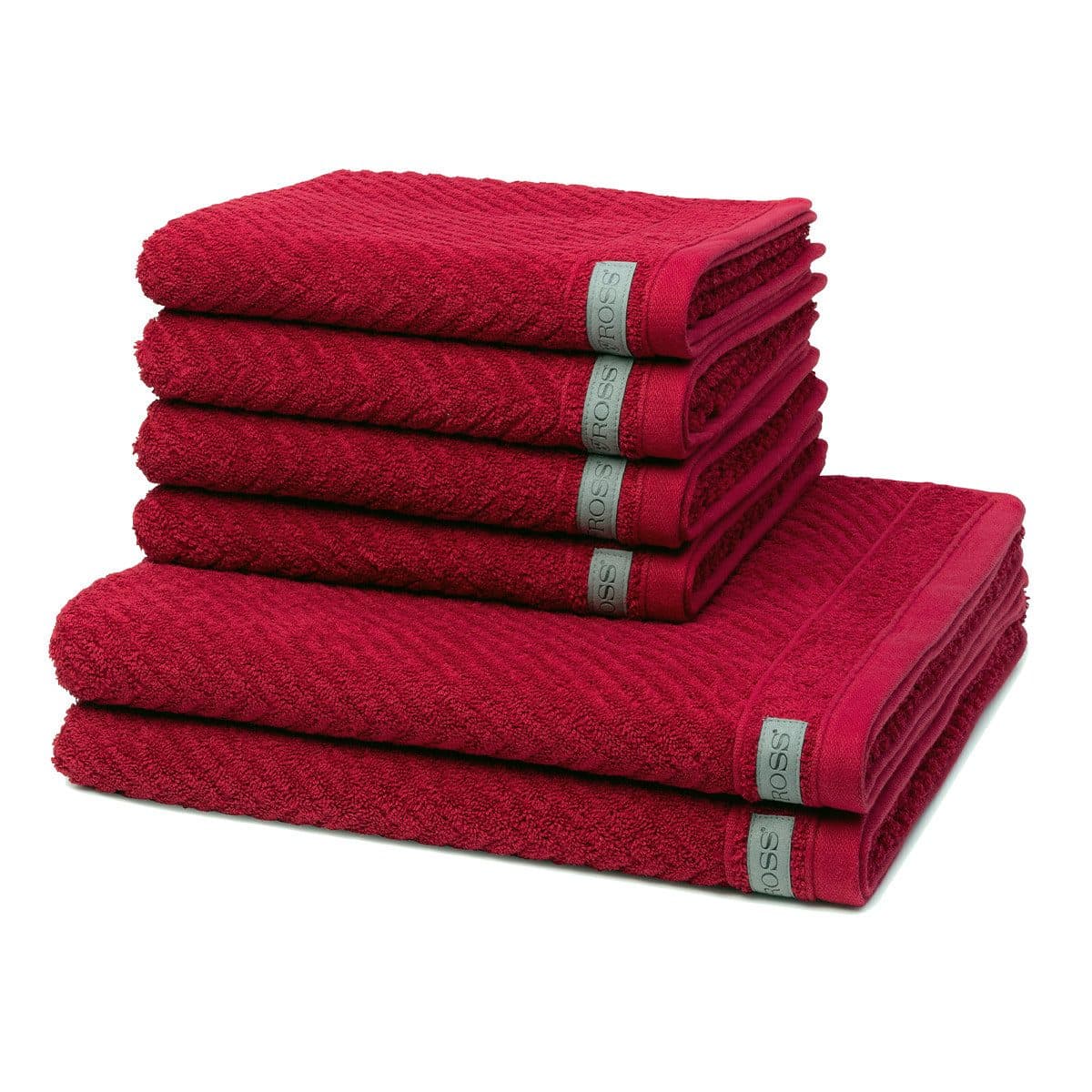 ROSS Handtuch Set Smart Marsala Frottee 6-teilig - Bild 2