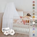 lilimaus Betthimmel Musselin 100% Baumwolle für Babybett Bild 2