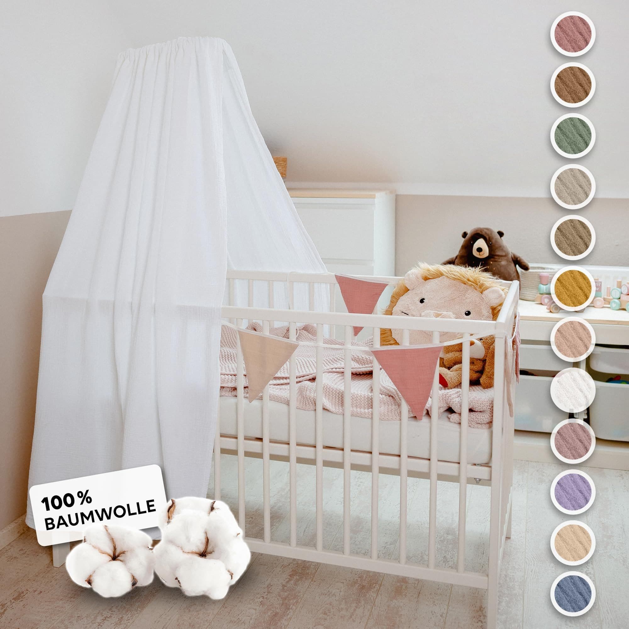 lilimaus Betthimmel Musselin 100% Baumwolle für Babybett - Bild 2