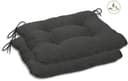 GO-DE Sitzkissen Carina 2er Set Anthrazit Polyester Bild 2