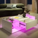 Furnishings Home Couchtisch Weiß Hochglanz mit LED-Beleuchtung Bild 2