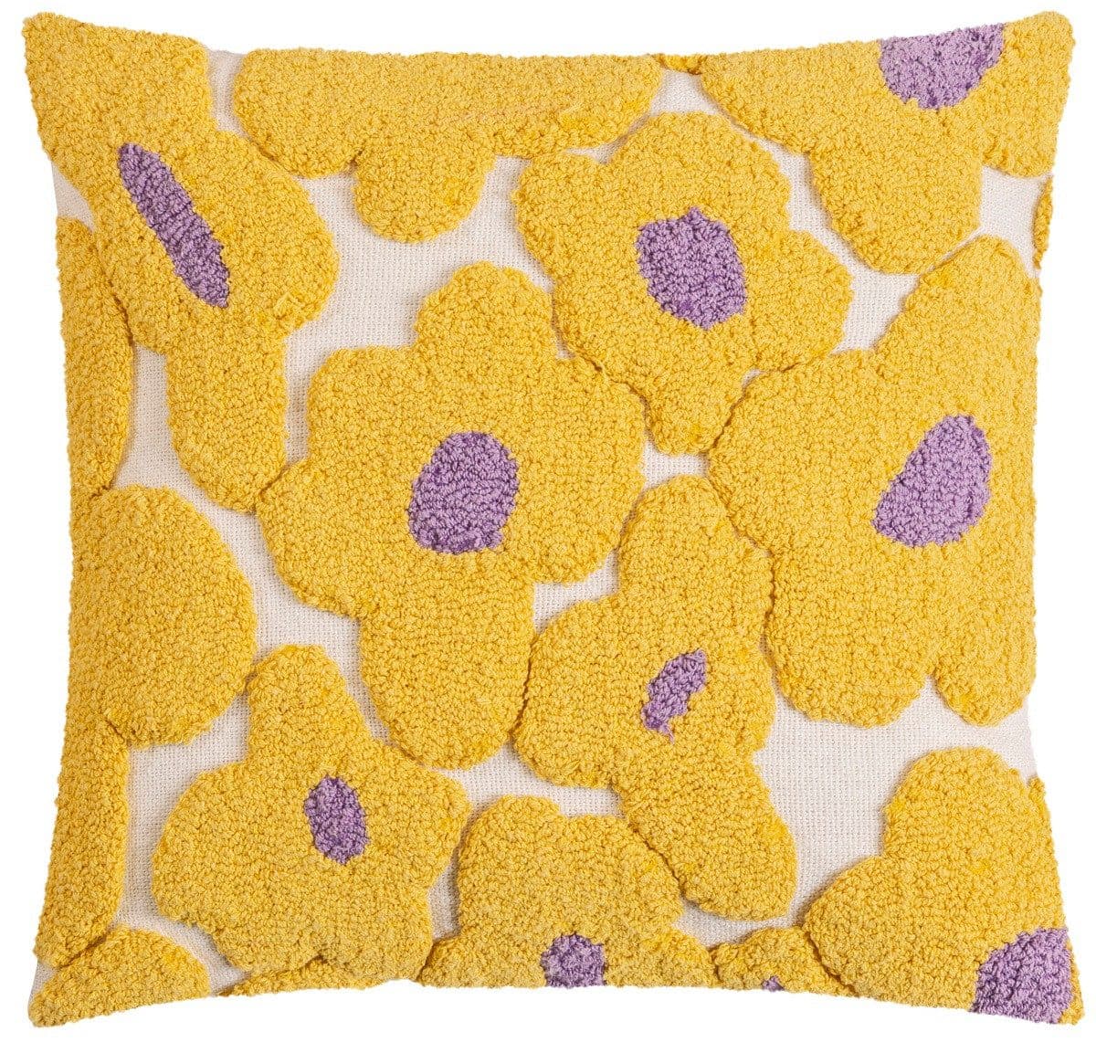 Magma Heimtex Kissenbezug Sunny 45x45 cm Gelb/Weiß Floral - Bild 2