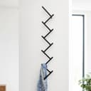 DanDiBo Wandgarderobe mit 10 Haken Schwarz Pulverbeschichtet Bild 2