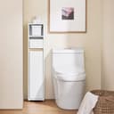 SoBuy Badkommode BZR151 Badezimmerschrank Badschrank Beistellschrank Badregal Toilettenschrank Bild 2