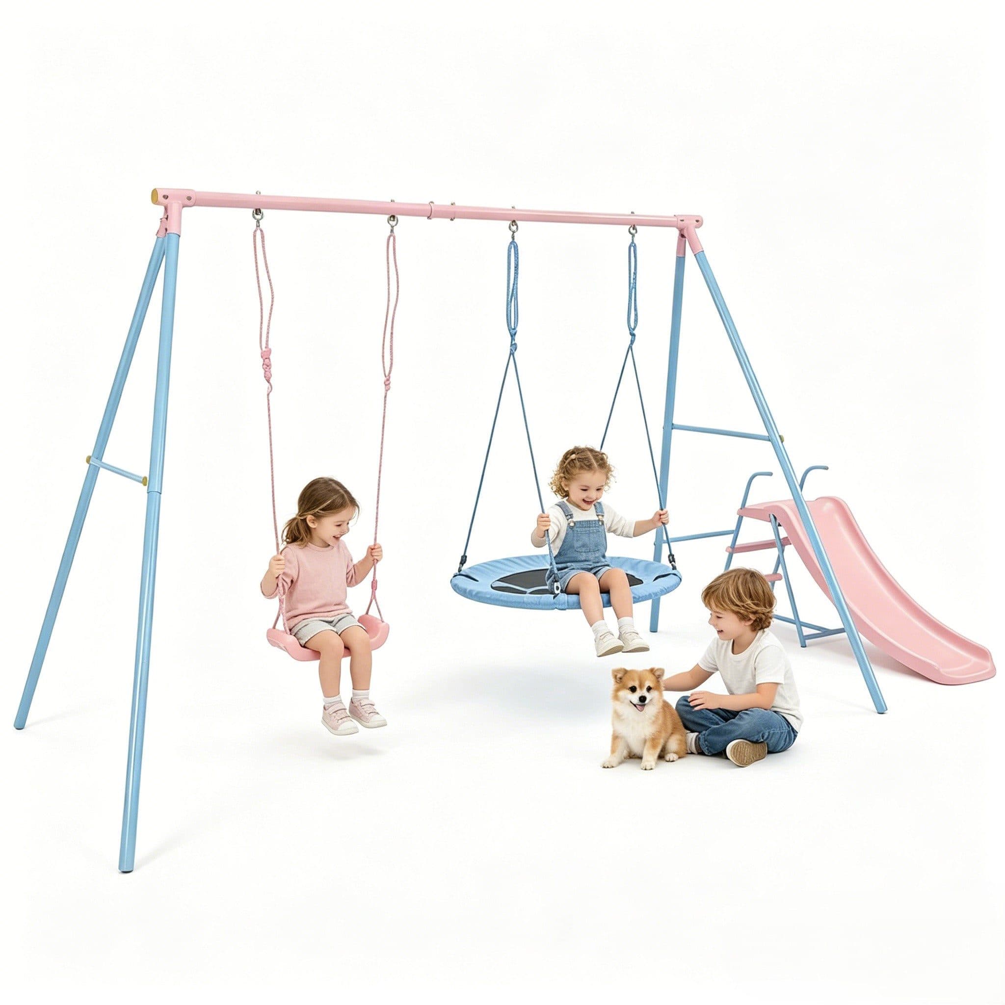 Rolipo Schaukelgestell mit Kinderschaukel, Rutsche und Nestschaukel - Bild 2