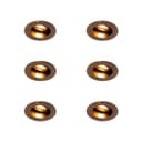 Qazqa LED Einbaustrahler Set 6-tlg. Dunkelbronze Aluminium Bild 2