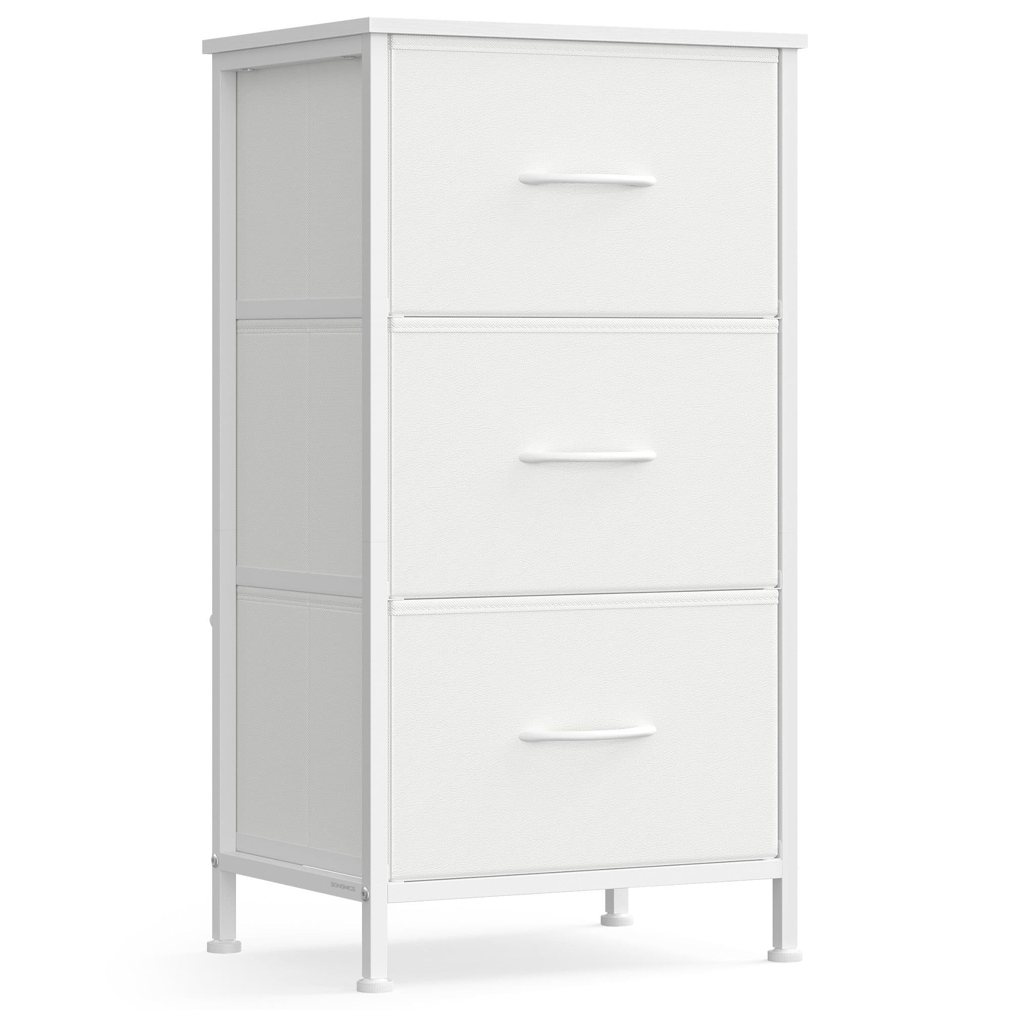 SONGMICS Kommode Schrank Aufbewahrungsschrank Stahl MDF Vliesstoff Schlafzimmer - Bild 2