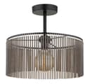 NOWA Deckenleuchte LEEDS Schwarz Metall Acryl Bild 2