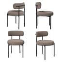 HawthyHome Esszimmerstuhl Runder Polsterstuhl mit Metallgestell, 4er Set Bild 2