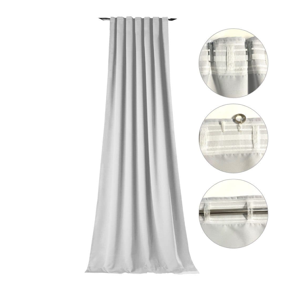 novumfix Verdunkelungsvorhang Sunout/10 Off-White Thermovorhang XXL - Bild 2