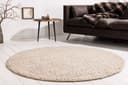 riess-ambiente Wollteppich 150cm Beige Rund Bild 2