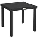furnicato Gartentisch Balkontisch Schwarz für 4 Personen Bild 2