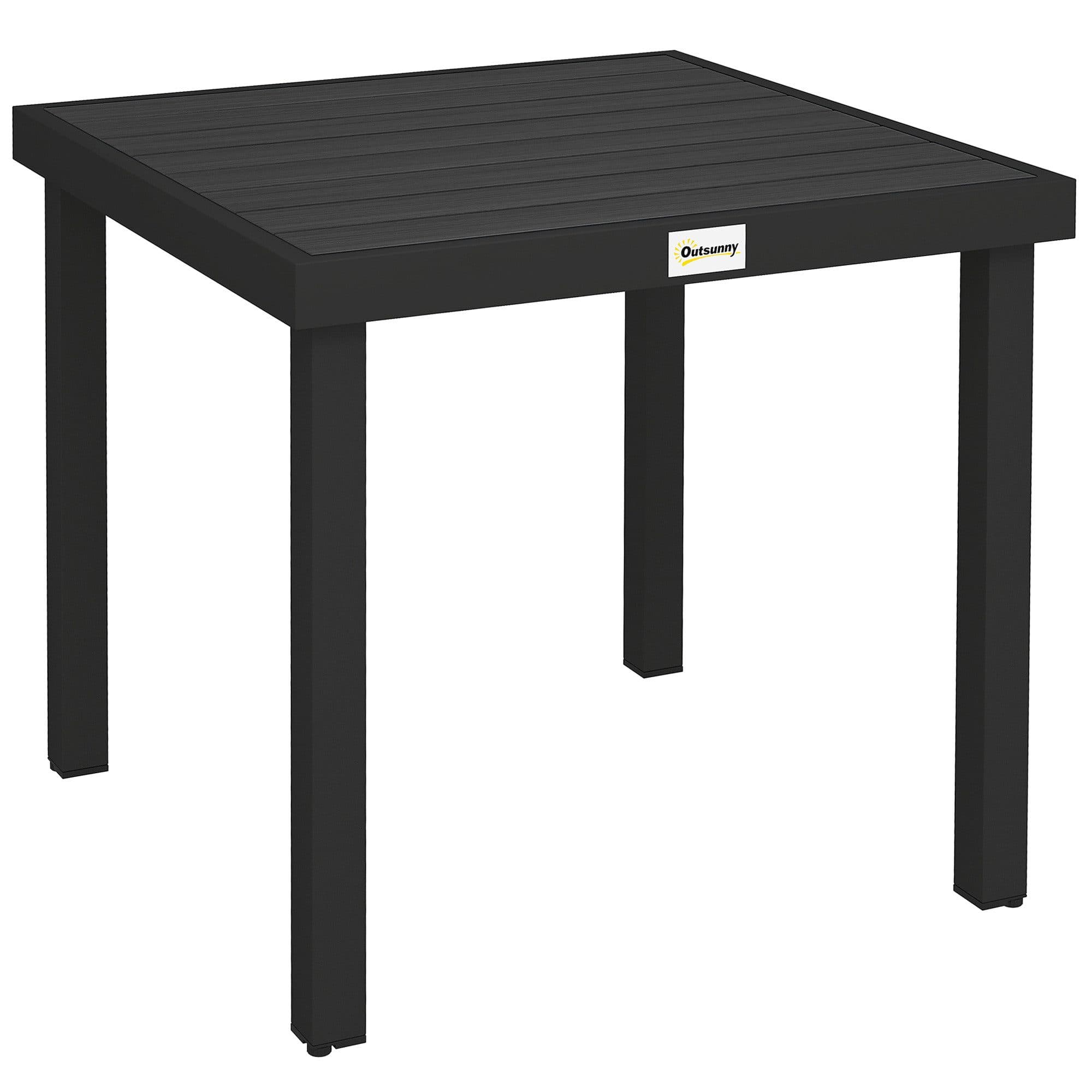 furnicato Gartentisch Balkontisch Schwarz für 4 Personen - Bild 2