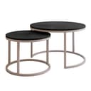 Lookway Couchtisch CIRI 2in1 Matt Schwarz 2er Set Bild 2