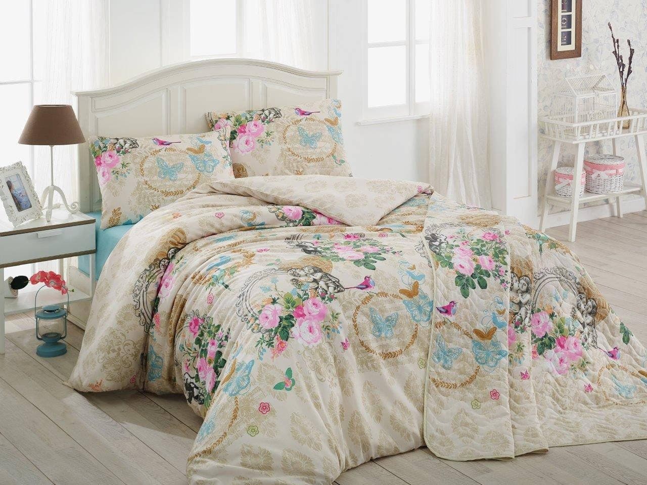 L'Essentiel Maison Bettbezugsset 65% Baumwolle Polyester 160x220 cm Beige