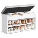 VASAGLE Schuhbank Sitzbank Schuhregal Grau Bild 2