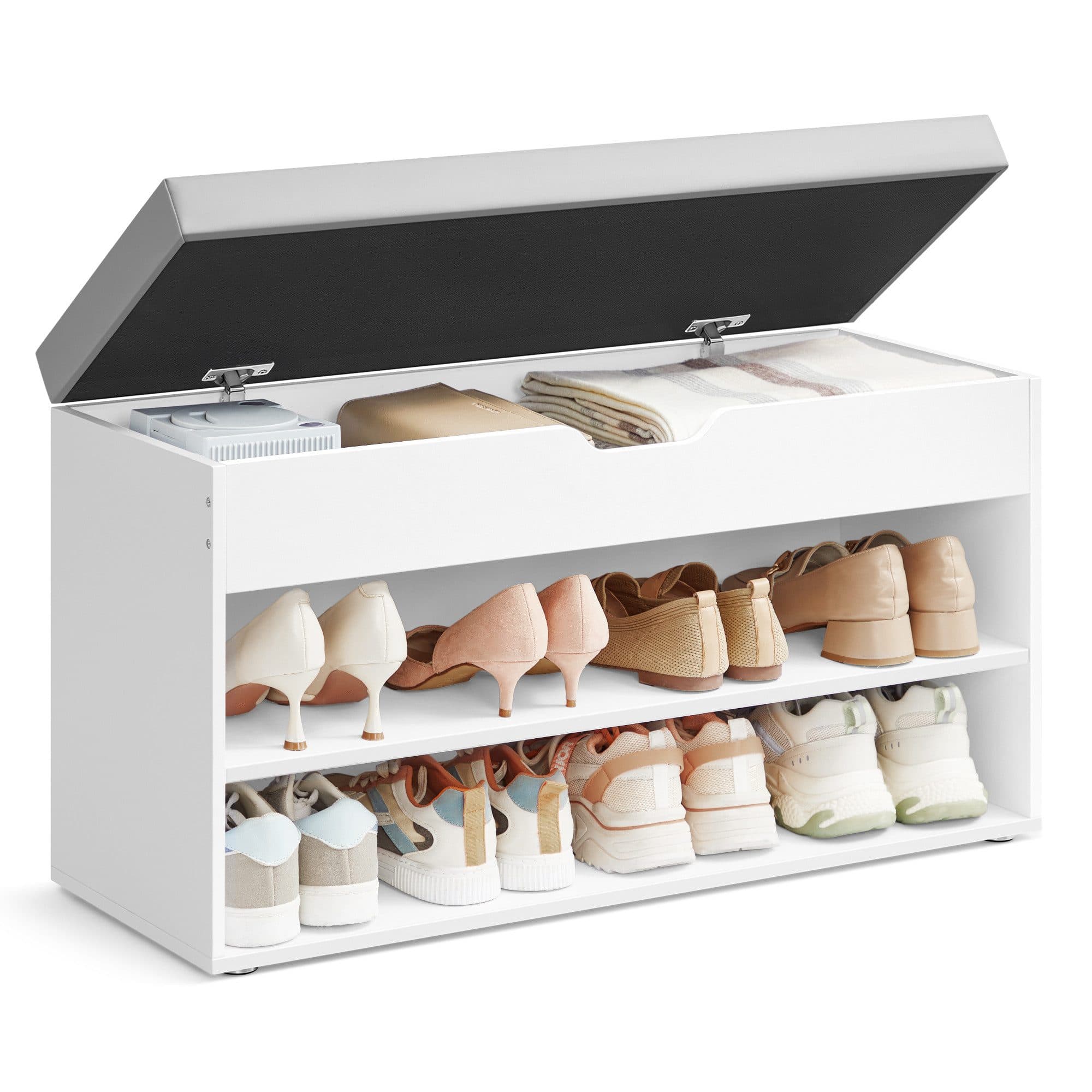 VASAGLE Schuhbank Sitzbank Schuhregal Grau - Bild 2
