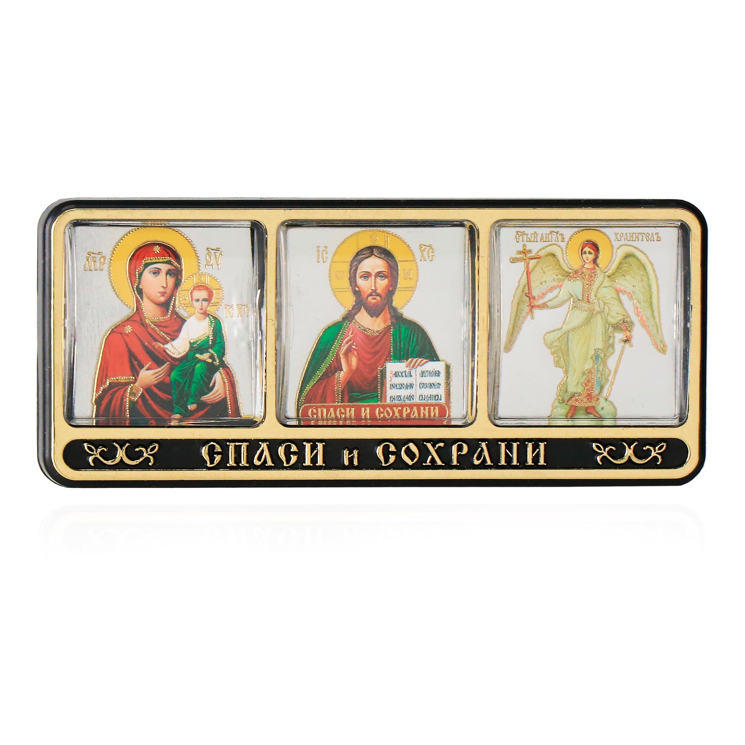 NKlaus Auto Ikone Triptychon Jesus Schutzengel