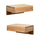 Woodek Design Nachttisch BO 2er-Set Matt Lackiert Eiche Bild 2