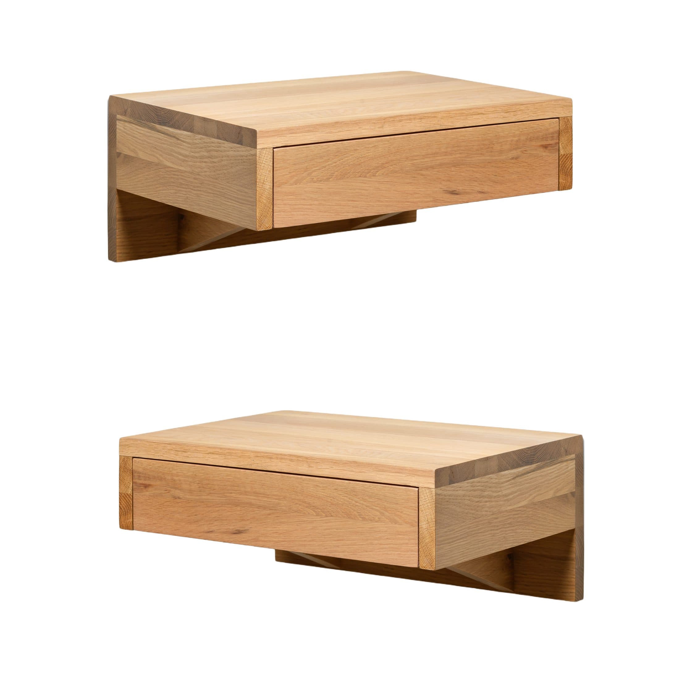 Woodek Design Nachttisch BO 2er-Set Matt Lackiert Eiche - Bild 2