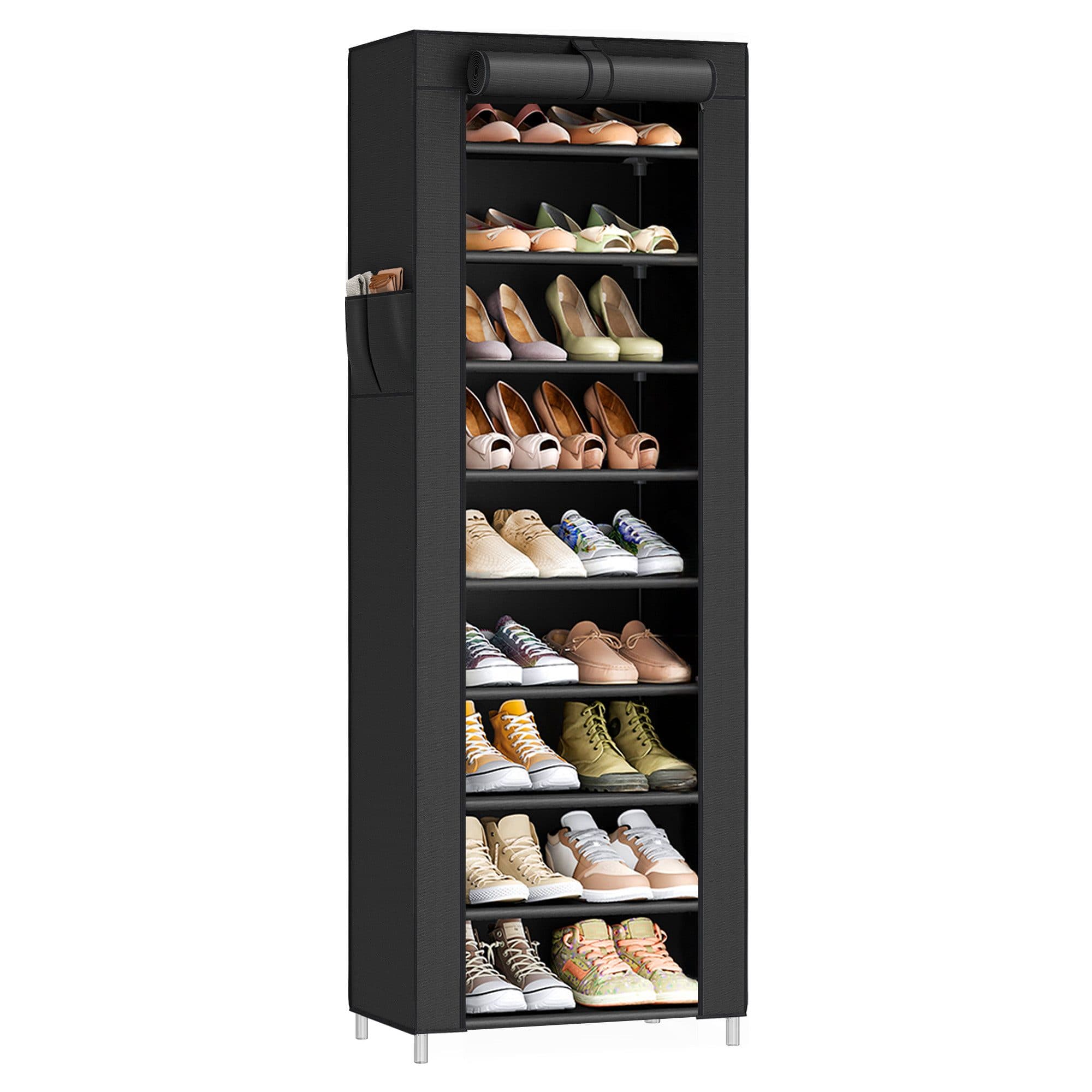 SONGMICS Schuhregal Schuhschrank 10 Ebenen für bis zu 20/40 Paar Schuhe - Bild 2