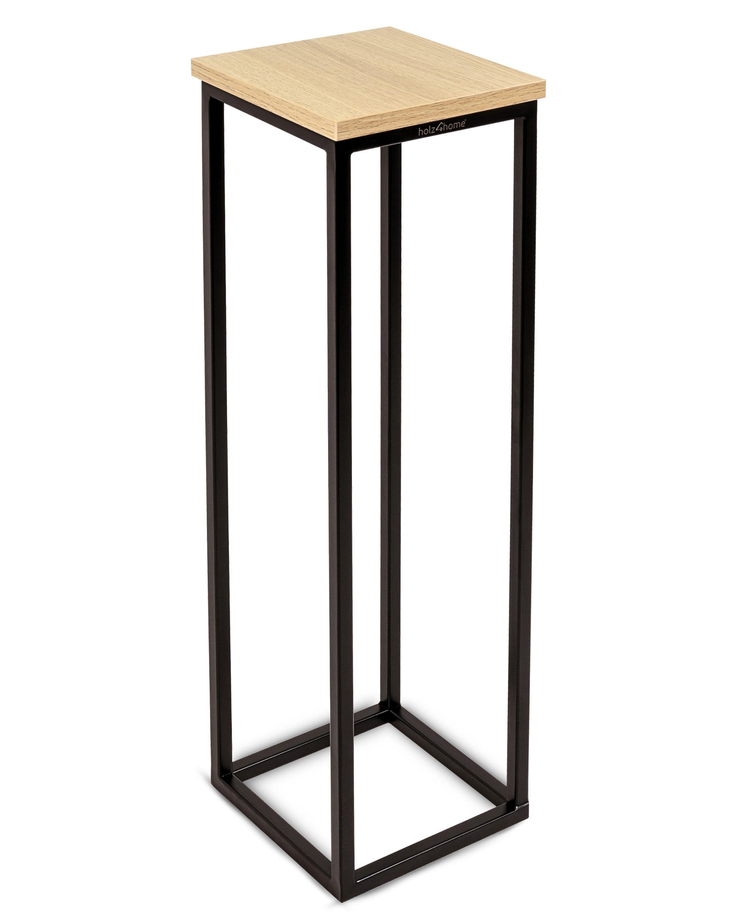 holz4home® Blumenständer MDF Sonoma Eiche mit Metallgestell - Bild 2
