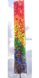 Glas-Stadl Die Glas Fusing Manufaktur Gartenstecker Sonnenfänger Galaxie Bild 2