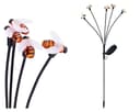 Lumineo LED Solarleuchte Stab 70cm Schwarz 5 Bienen LEDs Warmweiß Bild 2