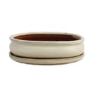 Exotenherz Bonsai-Schale Hellbeige Oval 19 cm Bild 2