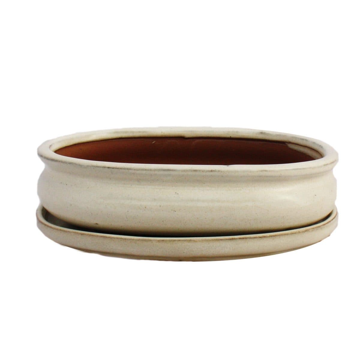 Exotenherz Bonsai-Schale Hellbeige Oval 19 cm - Bild 2