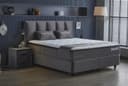 Pointhome Boxspringbett mit Bettkasten und Matratze Grau Bild 2