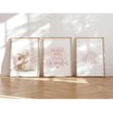 MeinBaby123® Poster Kinderzimmer Boho Tiere Rosa Bild 2