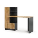 Vicco Schreibtisch Tomy Modern Anthrazit/Goldkraft Eiche Bild 2