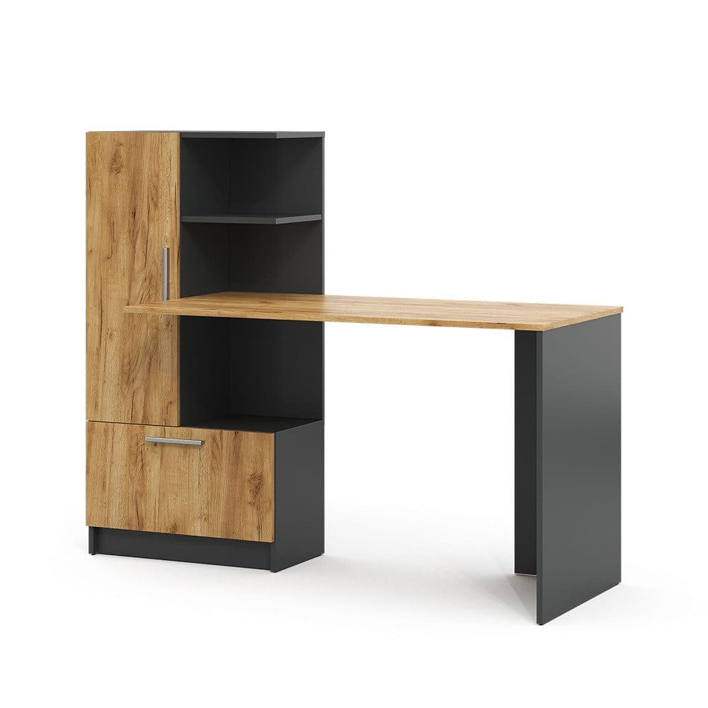 Vicco Schreibtisch Tomy Modern Anthrazit/Goldkraft Eiche - Bild 2