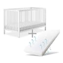 Ehrenkind Babybett PUR Massivholz Weiß inkl. Matratze Bild 2