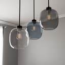 Liadomo Pendelleuchte Magellan Skandi-Look 3x Glas Rauchgrau/Blau/Transparent Bild 2
